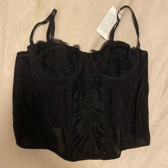 NWT Black Corset Top - Picture 7 of 11